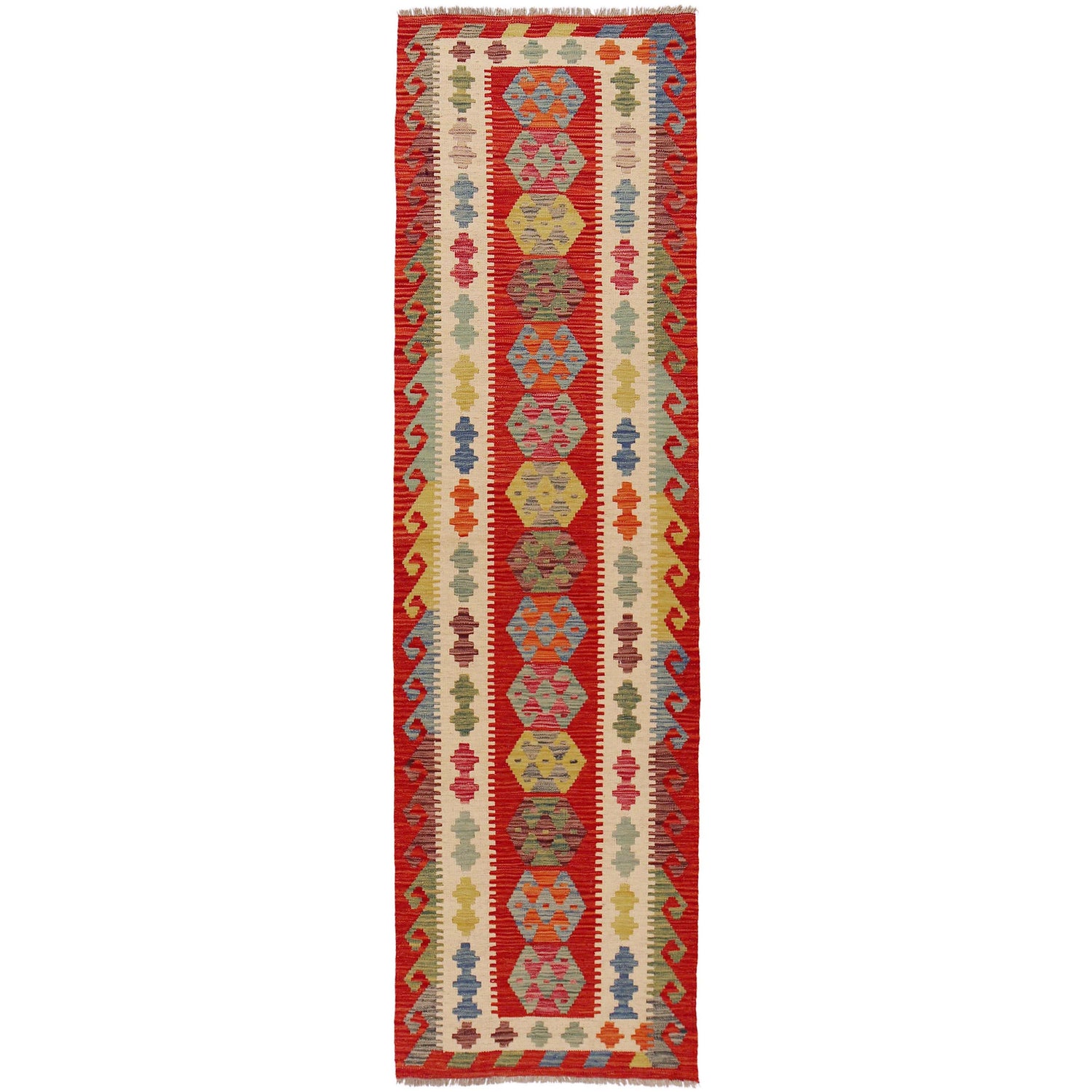 Vegetable Kilim Runner 2' 7" x 9' 6" (ft) - No. P36113