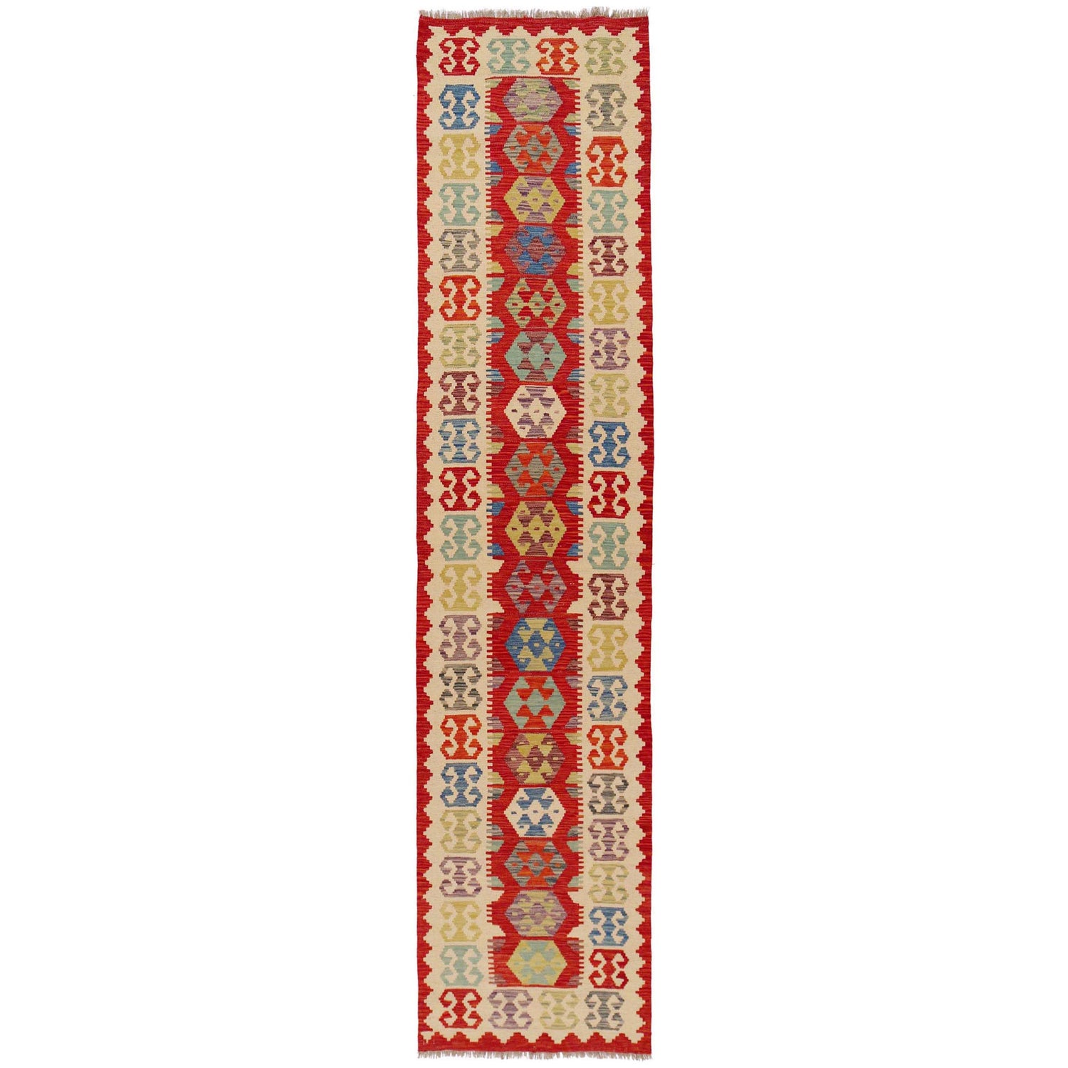 Vegetable Kelim Runner 2' 10" x 12' 11" (ft) - No. P36114