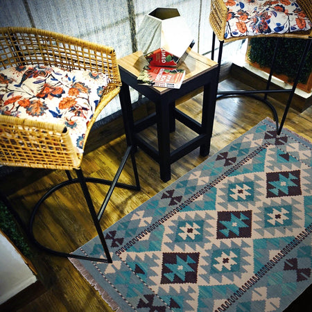 Handmade Vegetable Kilim 2' 7" x 4' 2" (ft) - No. P36134