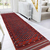 Red Color Mashwani Short Runner 2' 1" x 8' 0" (ft) - No. P36153