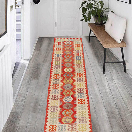 Vegetable Kilim Runner 2' 10" x 12' 9" (ft) - No. P36157