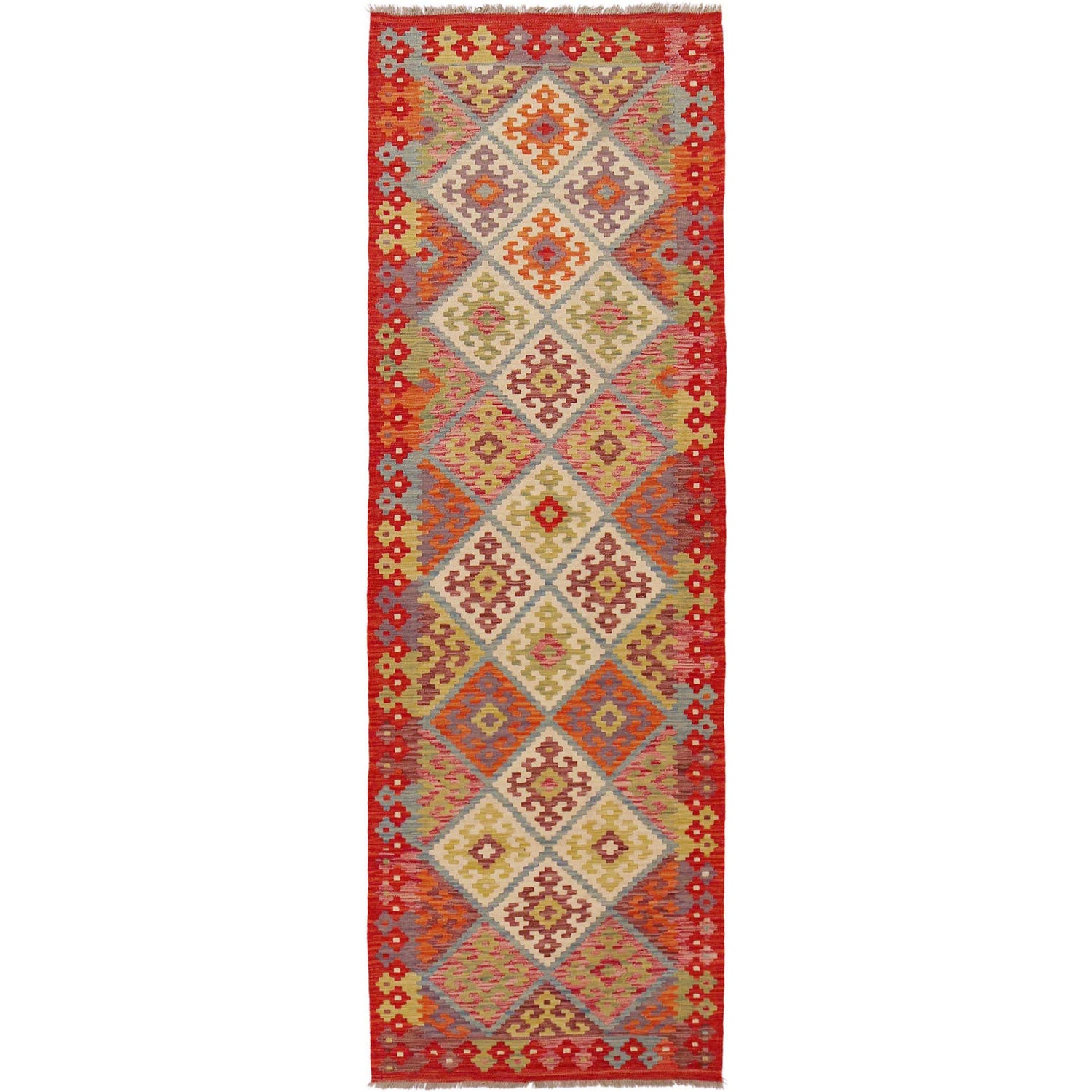 Vegetable Kelim Runner 2' 10" x 9' 8" (ft) - No. P36163
