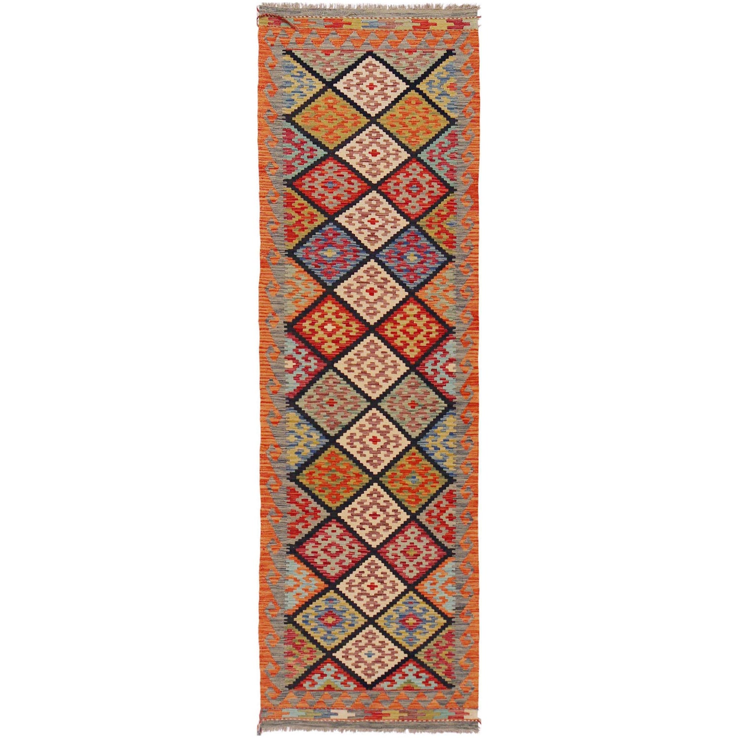 Vegetable Kilim Runner 2' 8" x 9' 9" (ft) - No. P36166