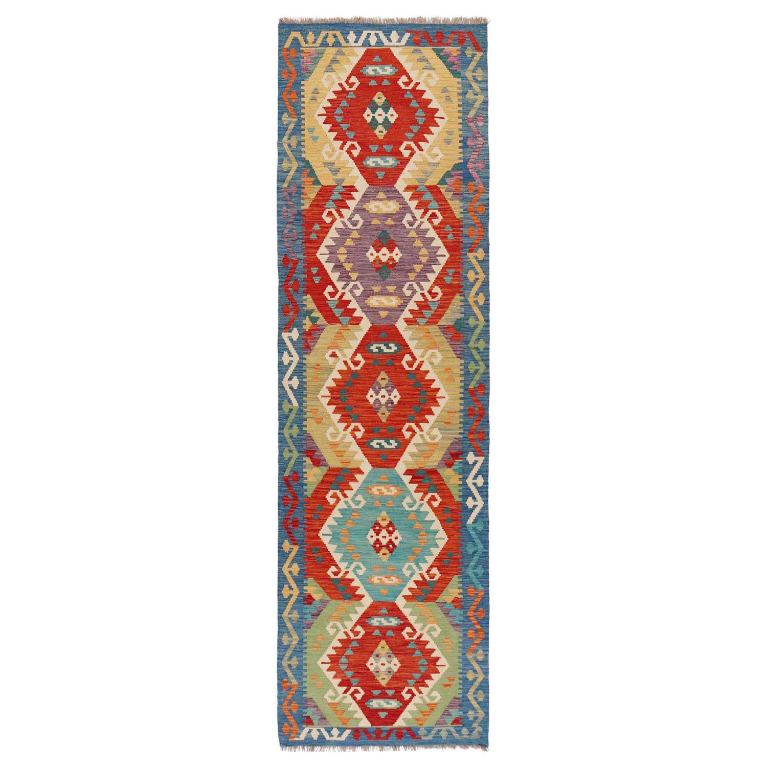 Vegetable Kelim Runner 2' 9" x 9' 8" (ft) - No. P36167