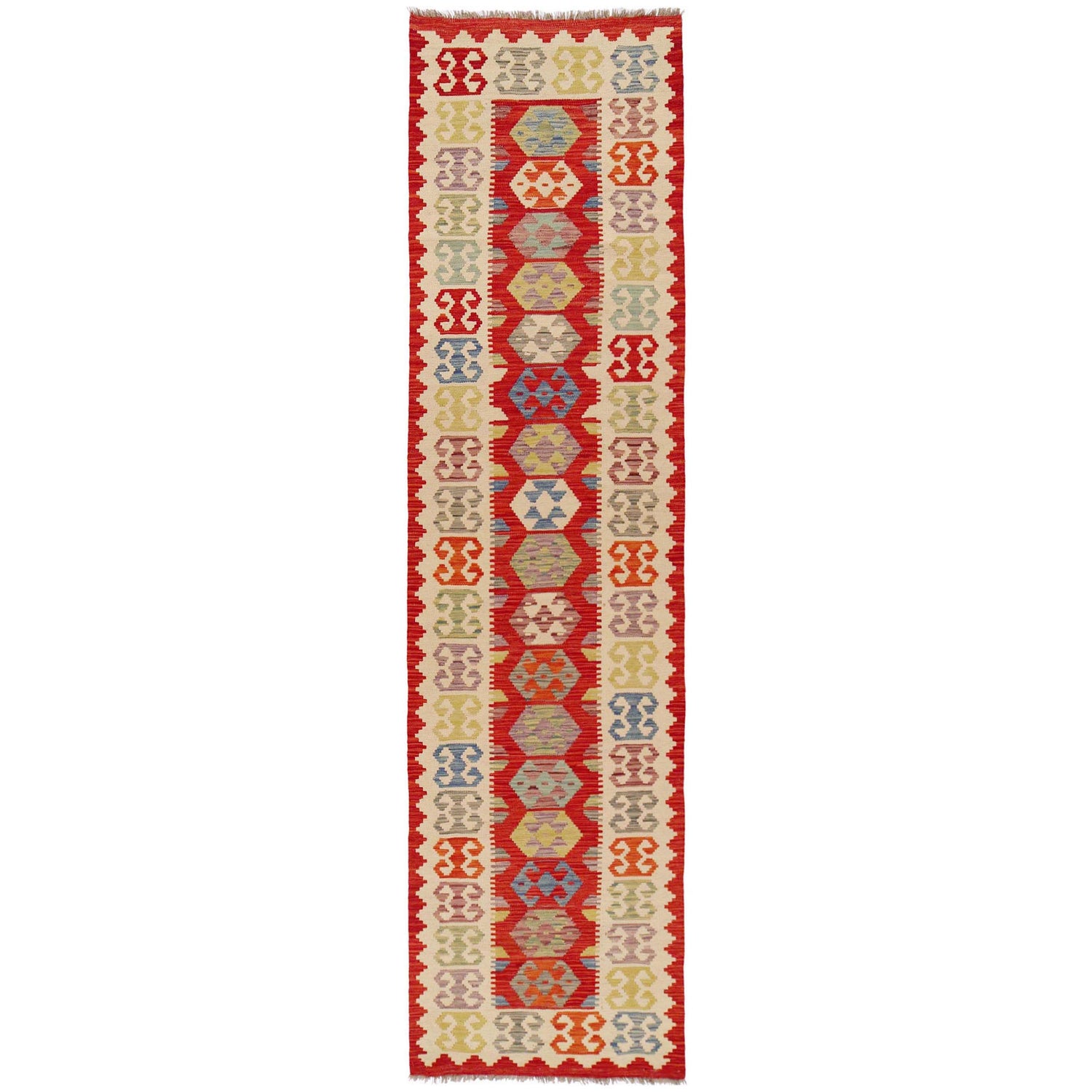 Vegetable Kilim Runner 2' 10" x 12' 7" (ft) - No. P36169