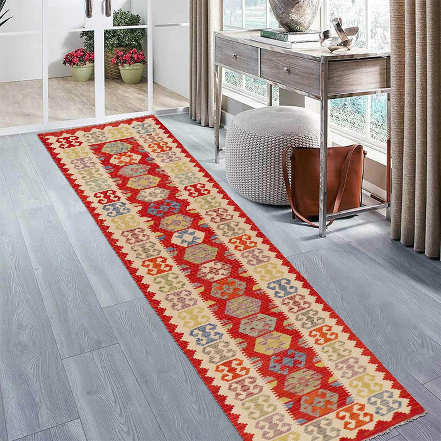 Vegetable Kilim Runner 2' 10" x 12' 7" (ft) - No. P36169