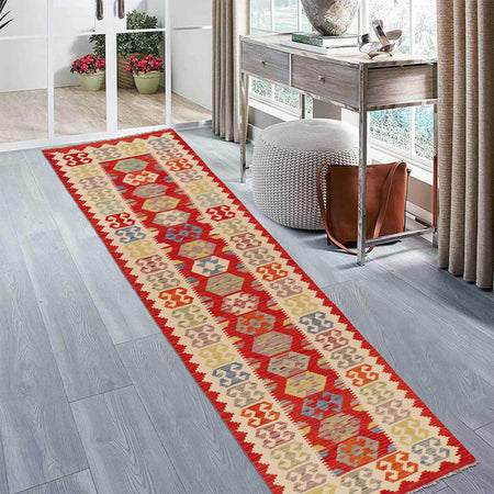 Vegetable Kilim Runner 2' 10" x 12' 7" (ft) - No. P36169