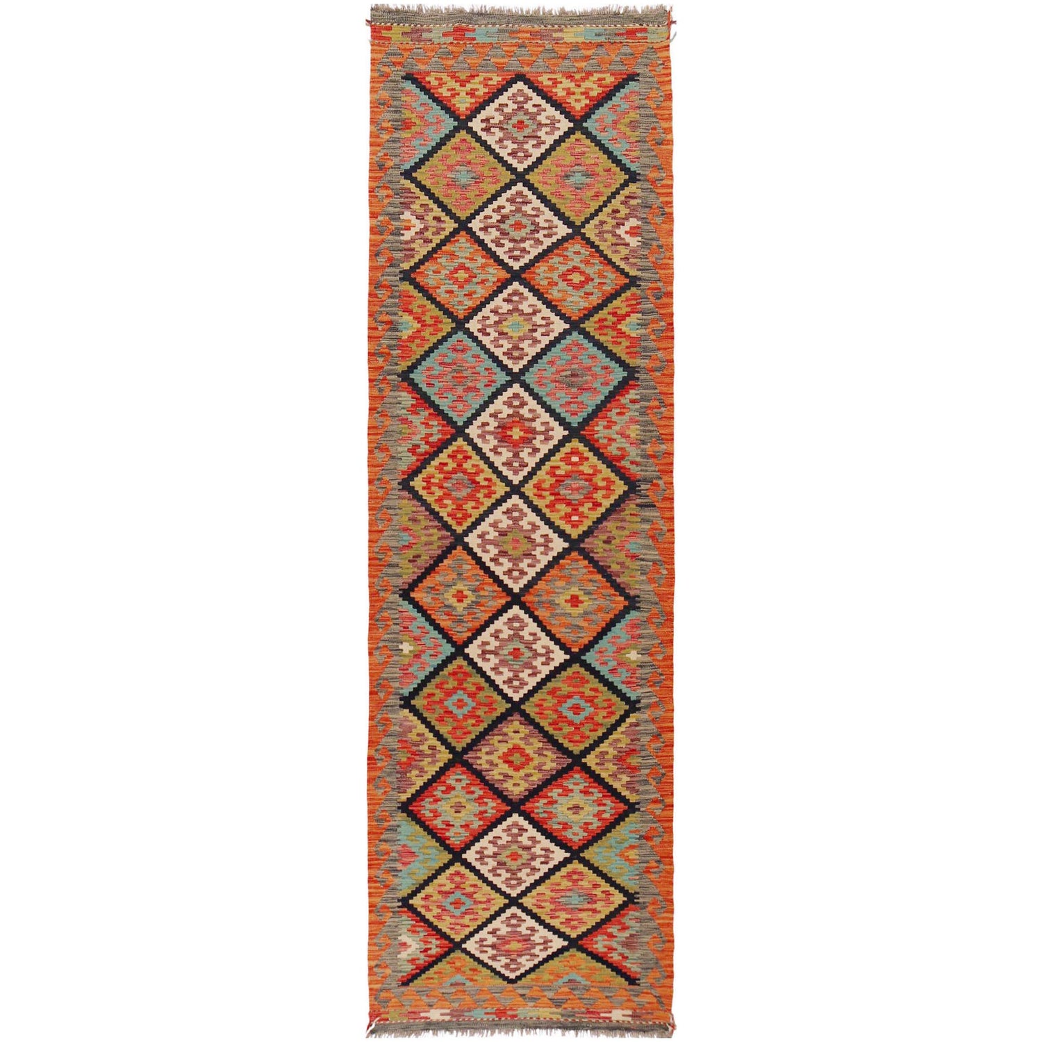 Vegetable Kelim Runner 2' 10" x 9' 11" (ft) - No. P36170