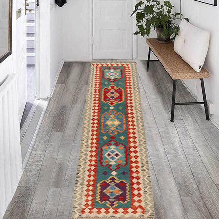 Vegetable Kilim Runner 2' 8" x 9' 10" (ft) - No. P36171