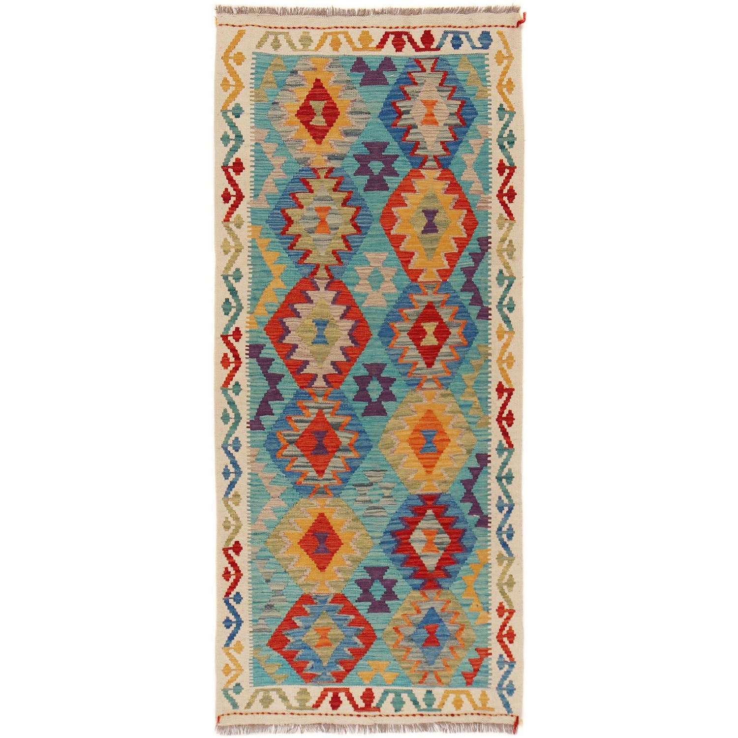 Vegetable Kilim Runner 2' 10" x 6' 8" (ft)- No. P36173