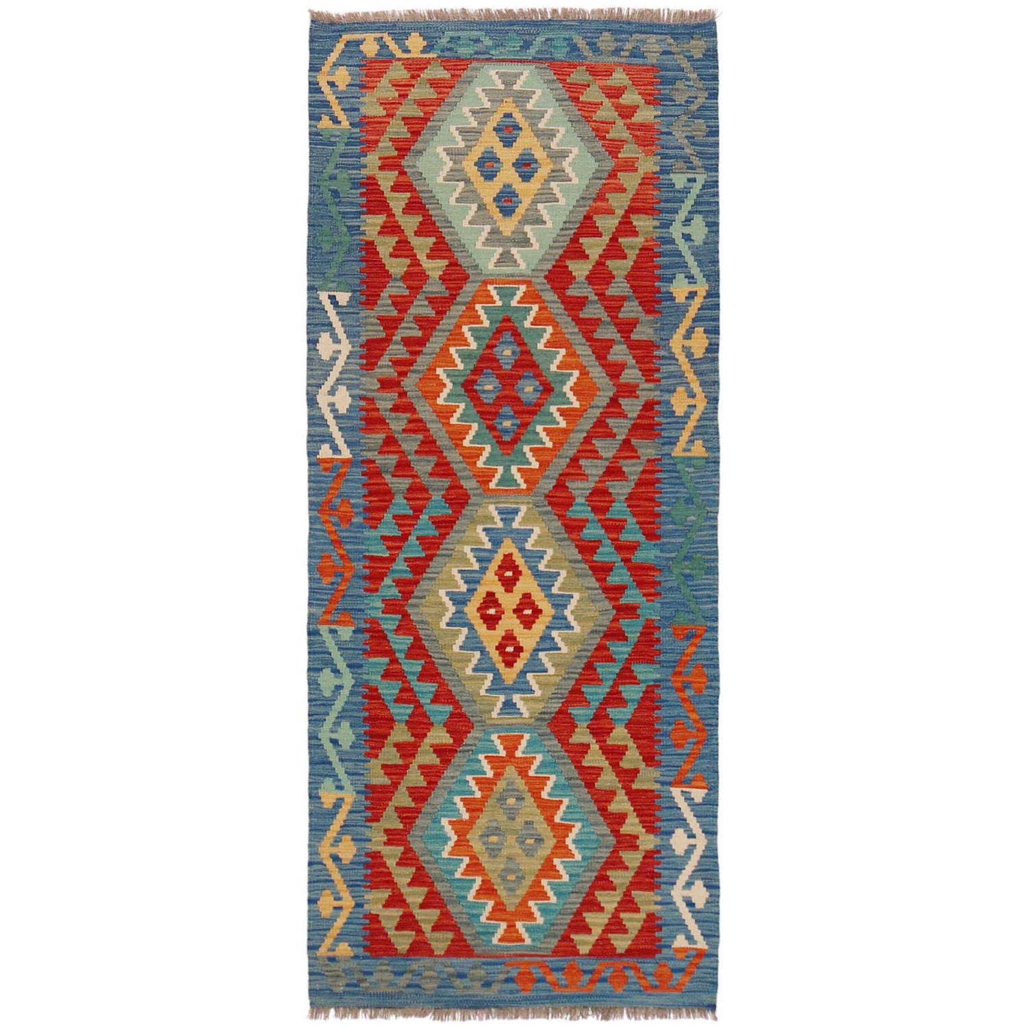 Vegetable Kilim Runner 2' 7" x 6' 6" (ft)- No. P36177