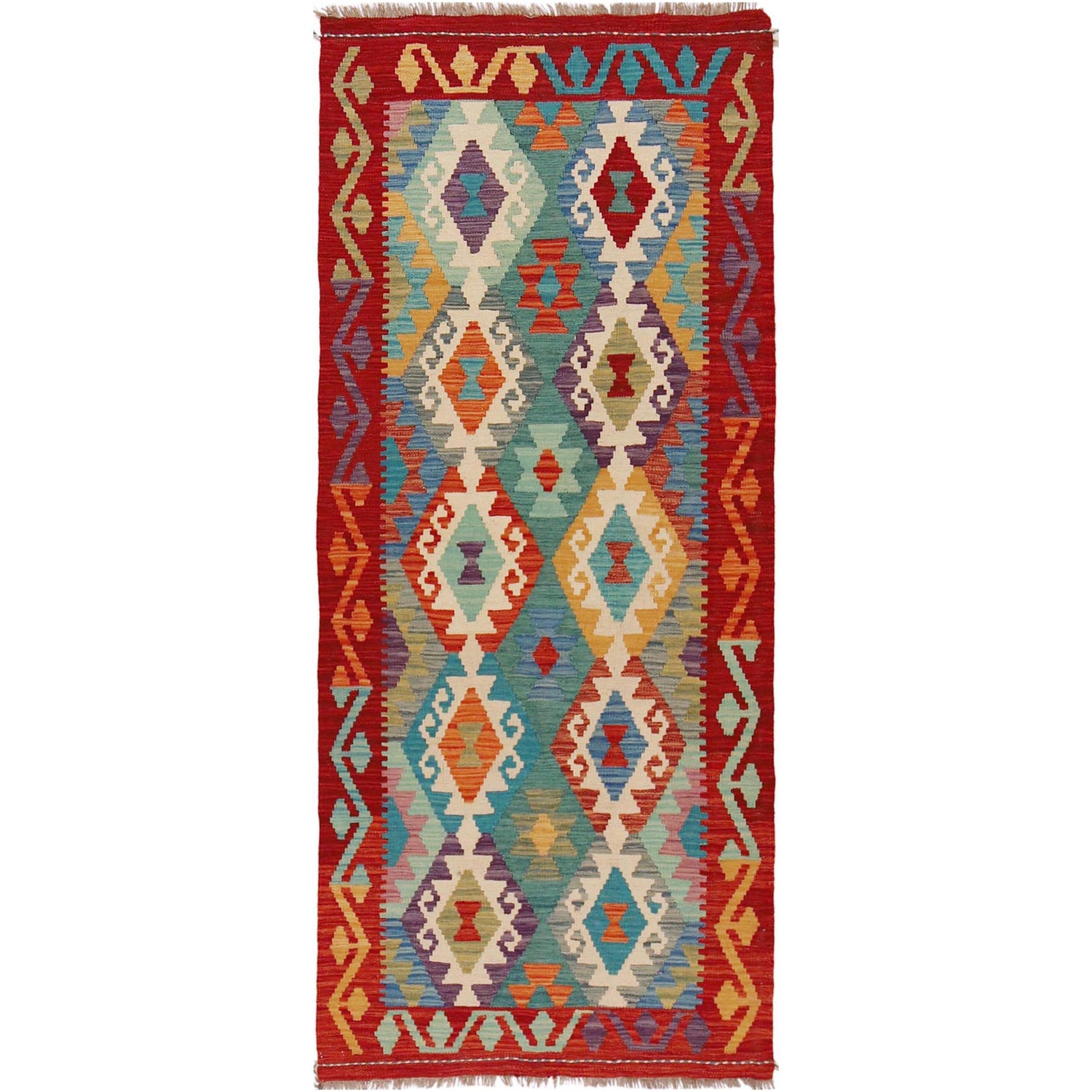 Vegetable Kilim Runner 2' 9" x 6' 7" (ft)- No. P36179
