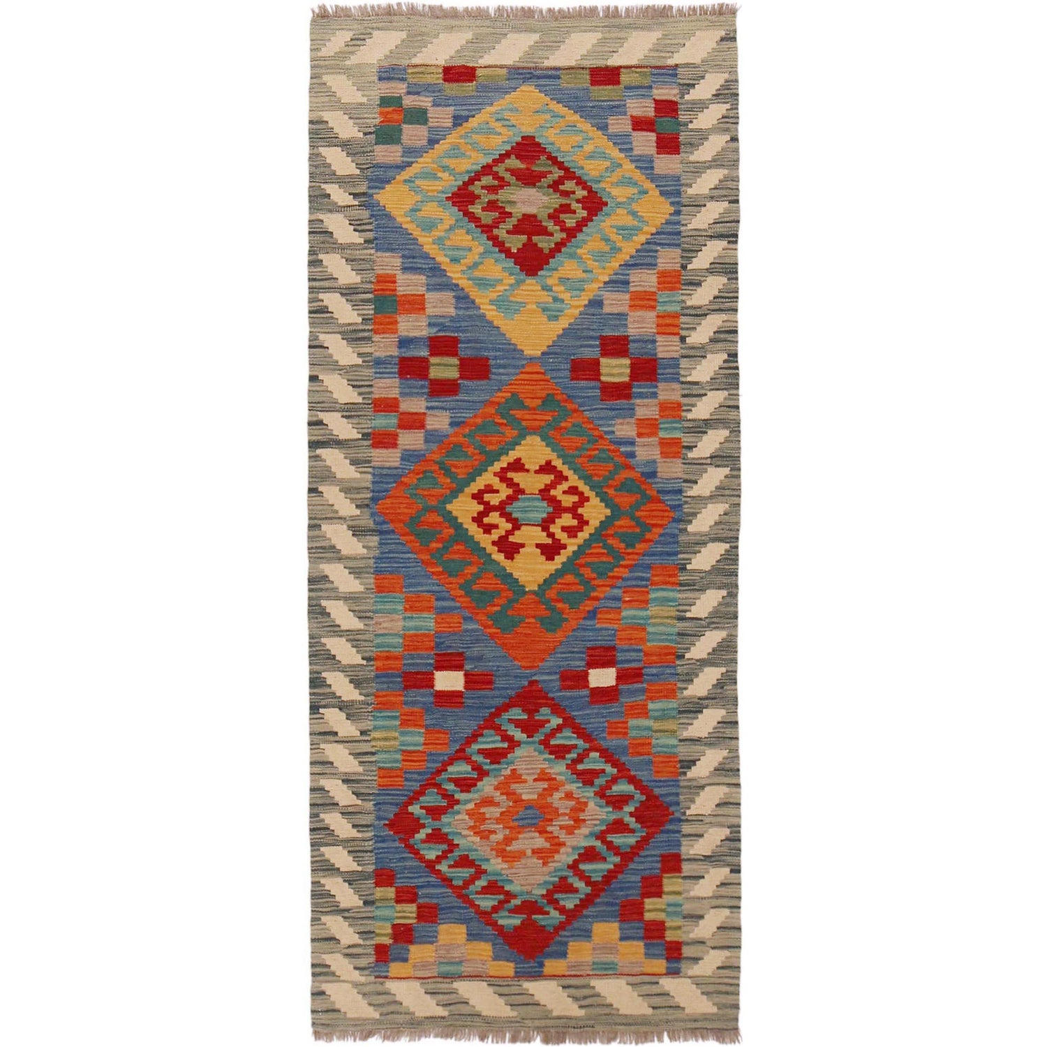 Vegetable Kelim Runner 2' 8" x 6' 5" (ft)- No. P36180