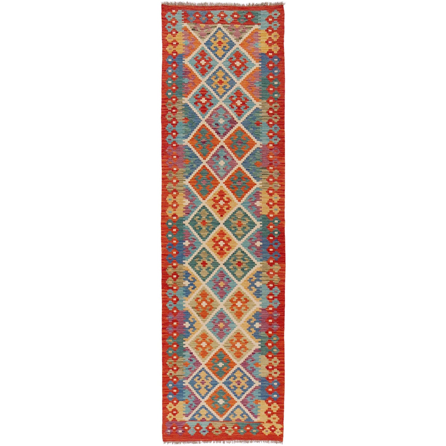 Vegetable Kelim Runner 2' 7" x 9' 9" (ft) - No. P36182