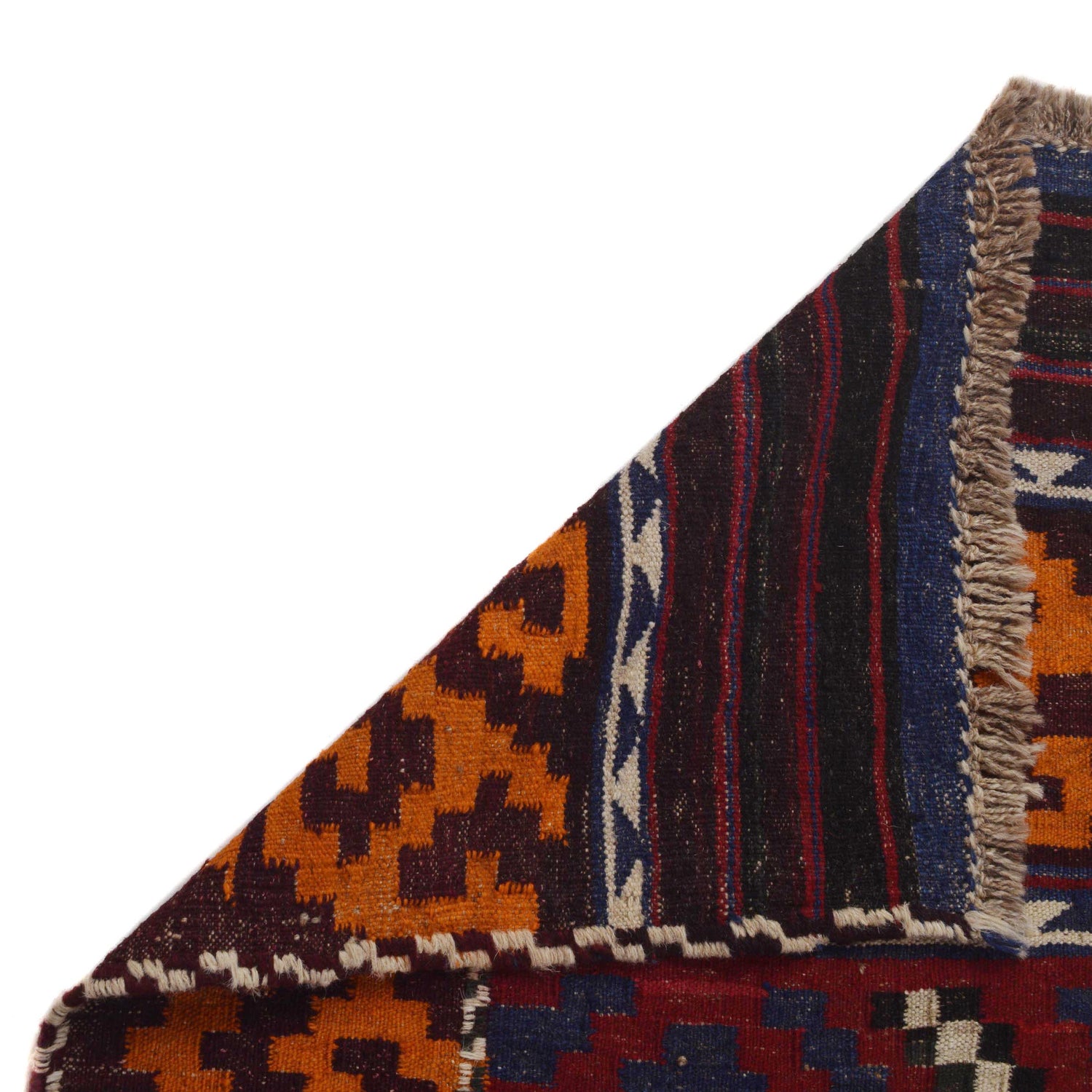 Hand Knotted Multi Kilim 6' 1" x 9' 9" (ft) - No. P36187