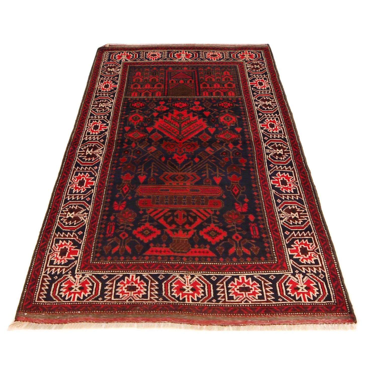 Multi Color Prayer Rug 2' 11" x 4' 11" (ft) - No. P36189