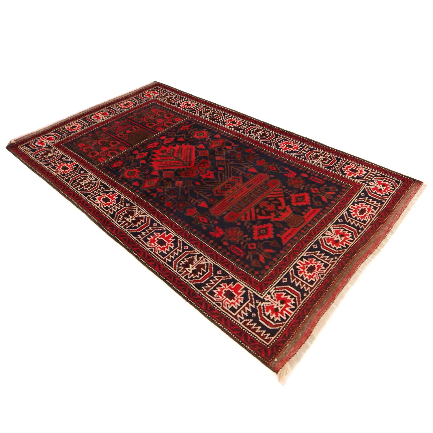 Multi Color Prayer Rug 2' 11" x 4' 11" (ft) - No. P36189
