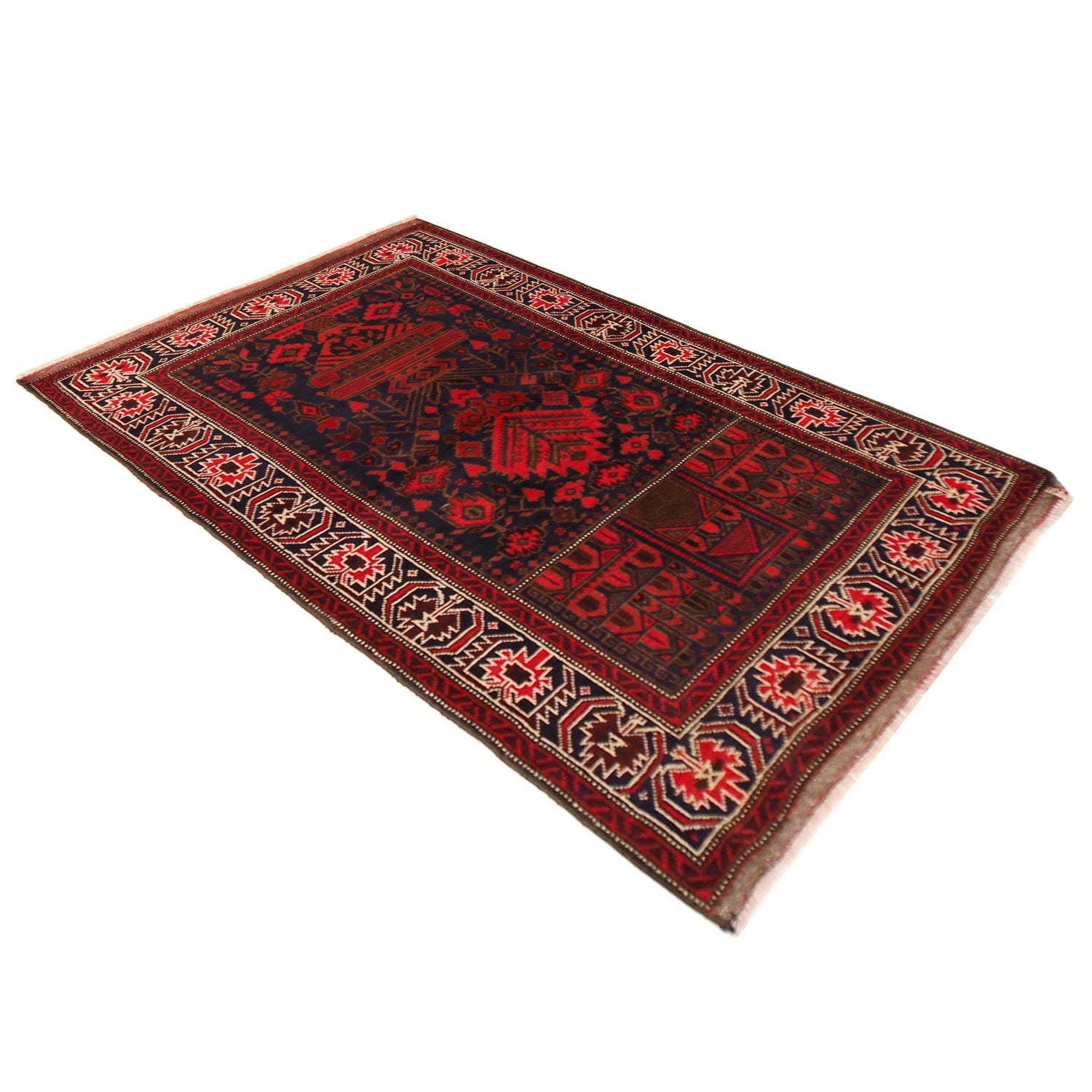 Multi Color Prayer Rug 2' 11" x 4' 11" (ft) - No. P36189