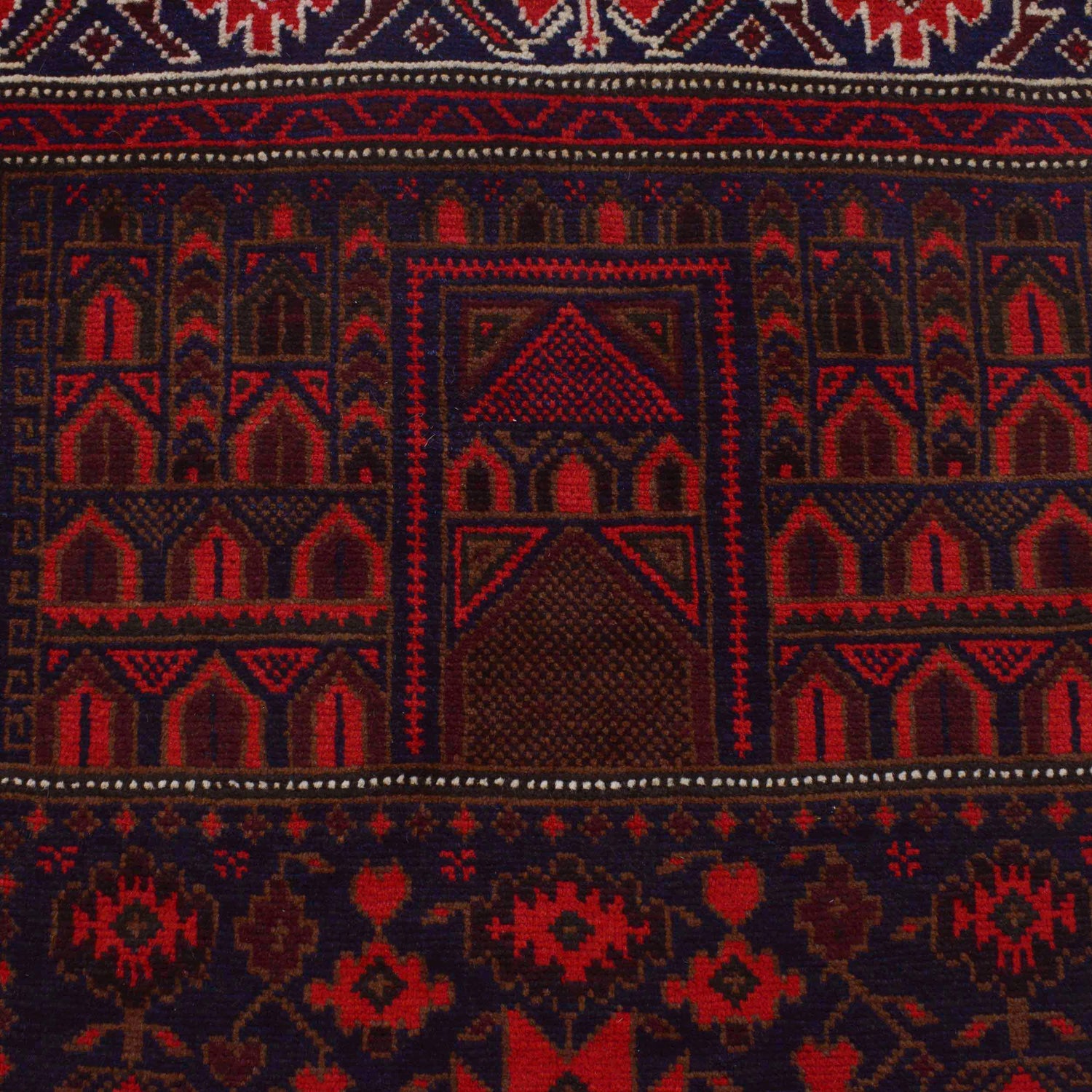 Multi Color Prayer Rug 2' 11" x 4' 11" (ft) - No. P36189