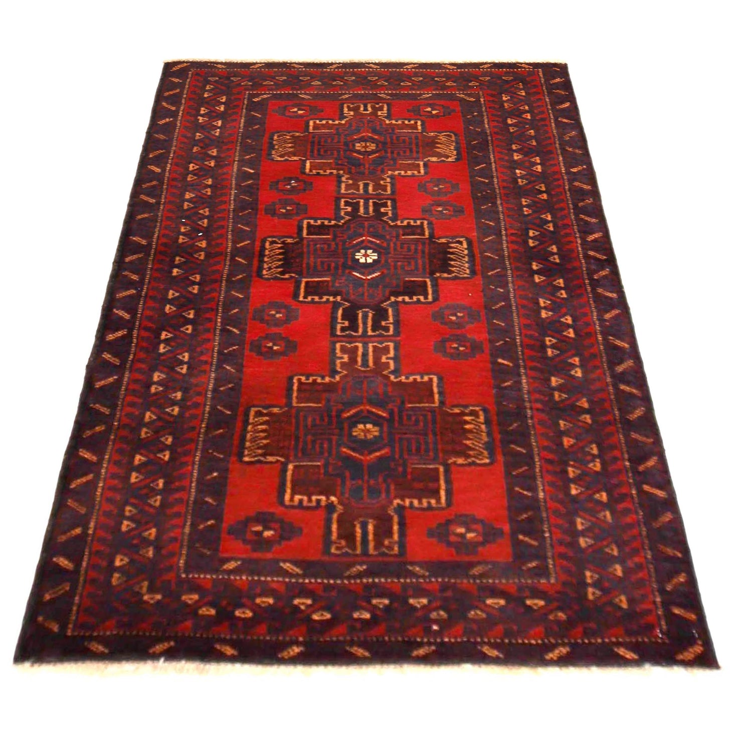Traditional Baloch Rug 2' 9" x 4' 6" (ft) - No. P36190
