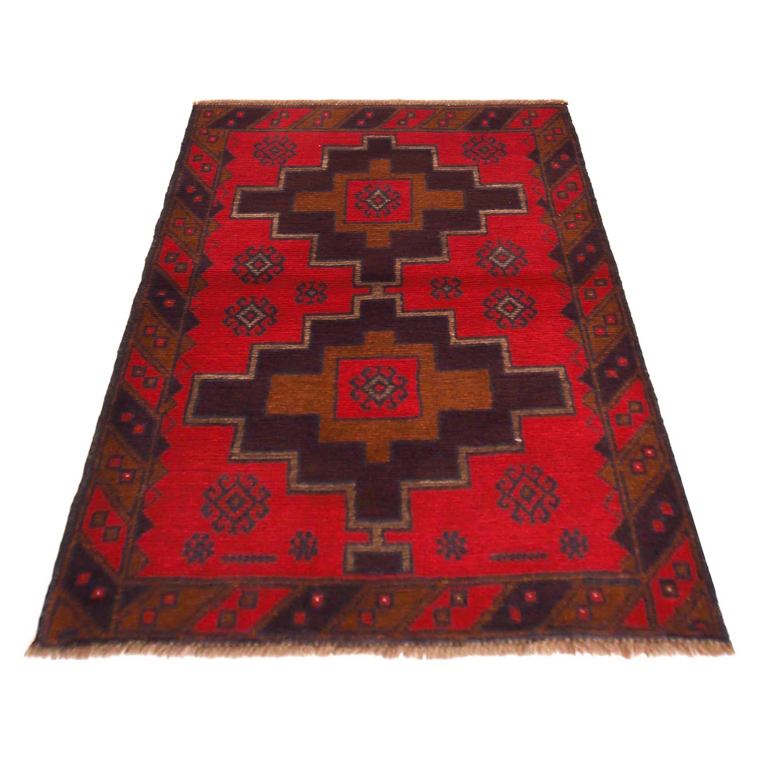 Hand Knotted Baluchi Rug 2' 11" x 4' 4" (ft) - No. P36192