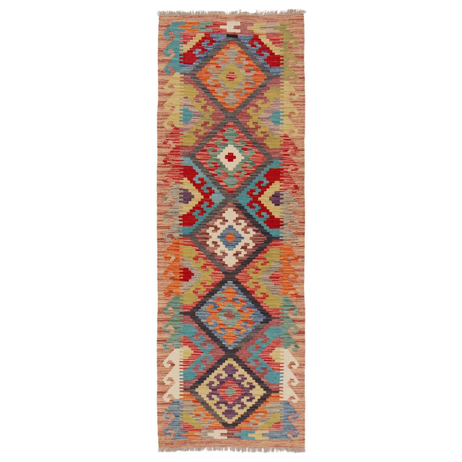 Vegetable Kelim Runner 2' 1" x 6' 6" (ft)- No. P36193