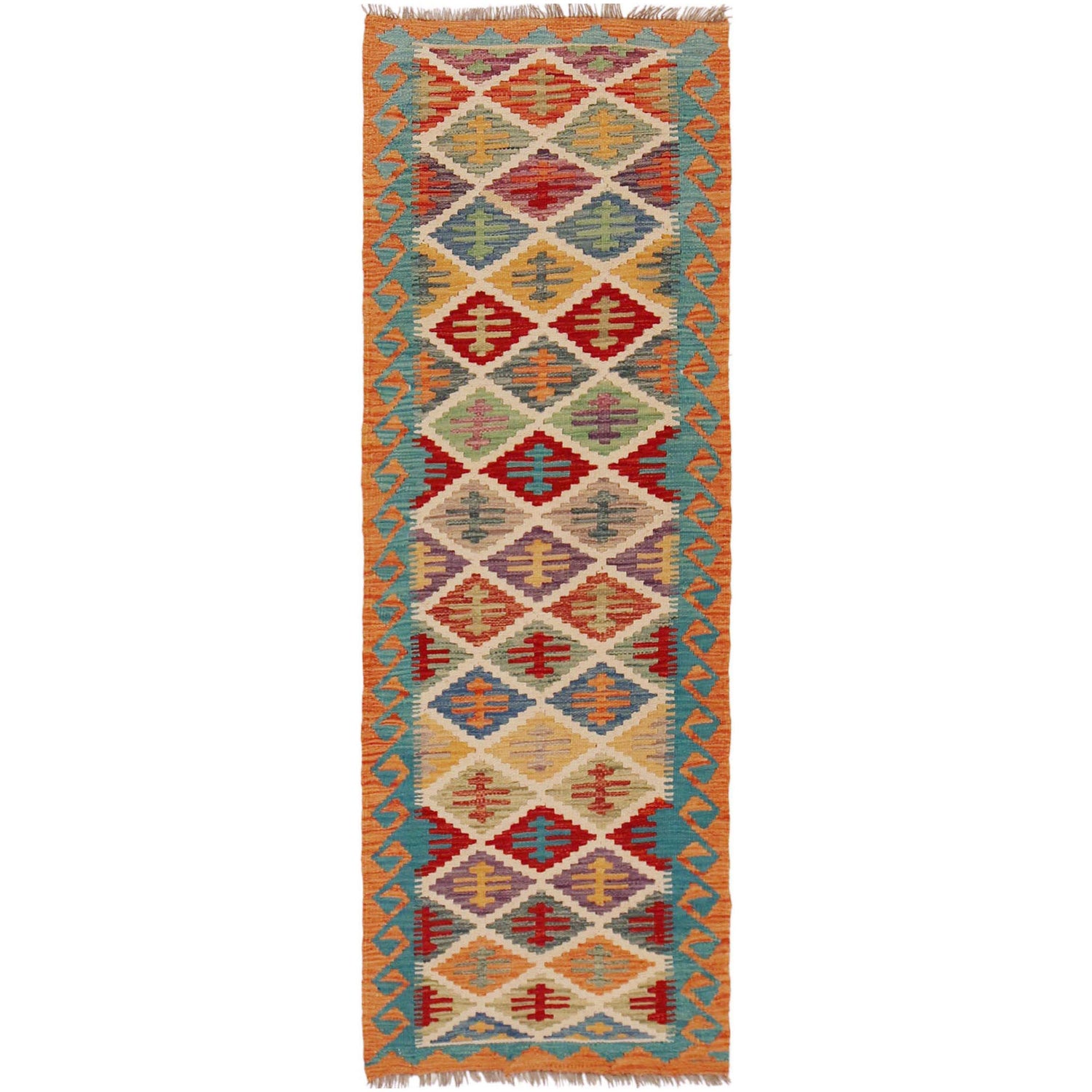 Vegetable Kilim Runner 2' 1" x 6' 1" (ft)- No. P36194