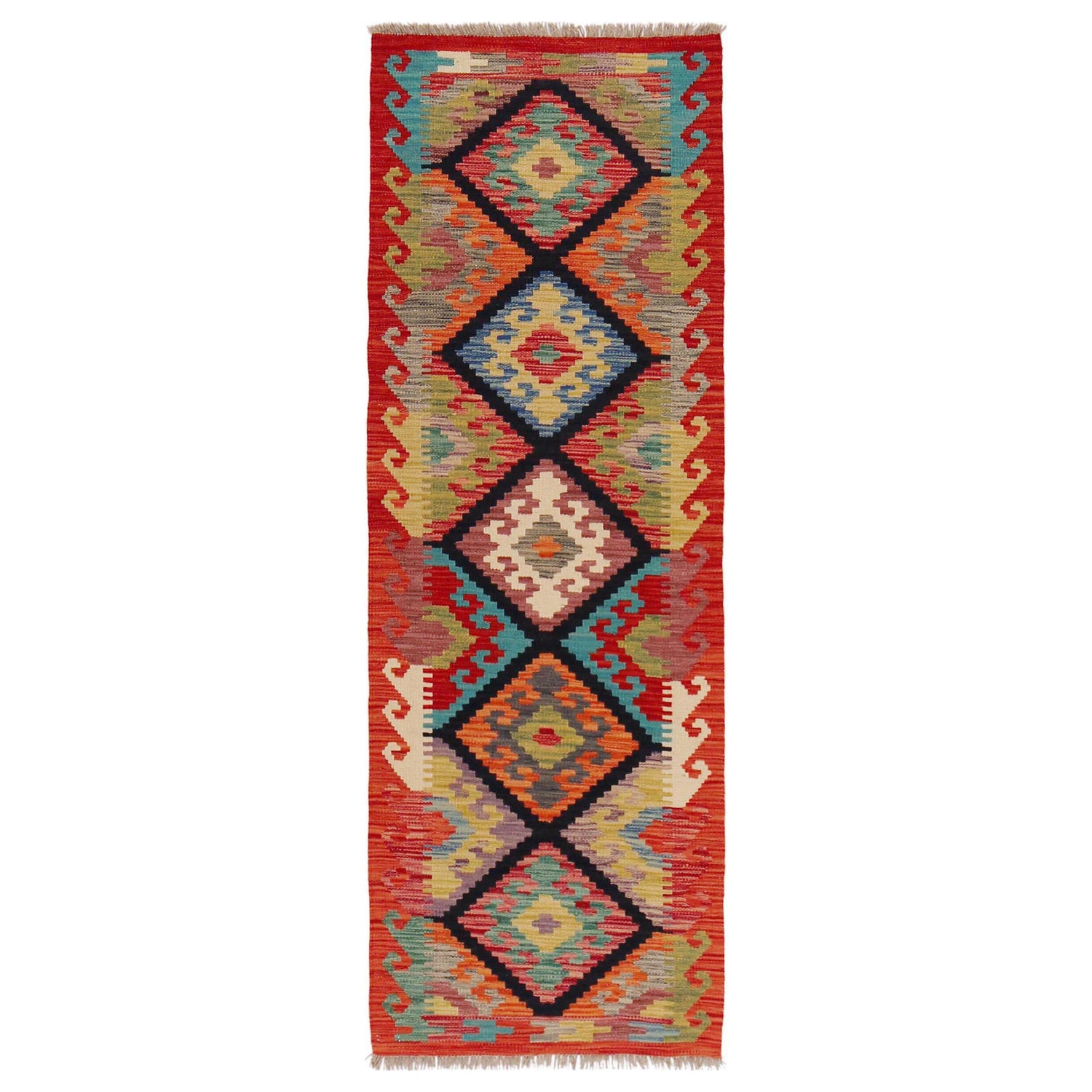 Vegetable Kilim Runner 2' 1" x 6' 5" (ft)- No. P36198