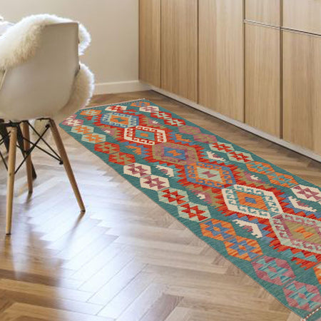 Vegetable Kelim Runner 2' 1" x 6' 9" (ft)- No. P36200