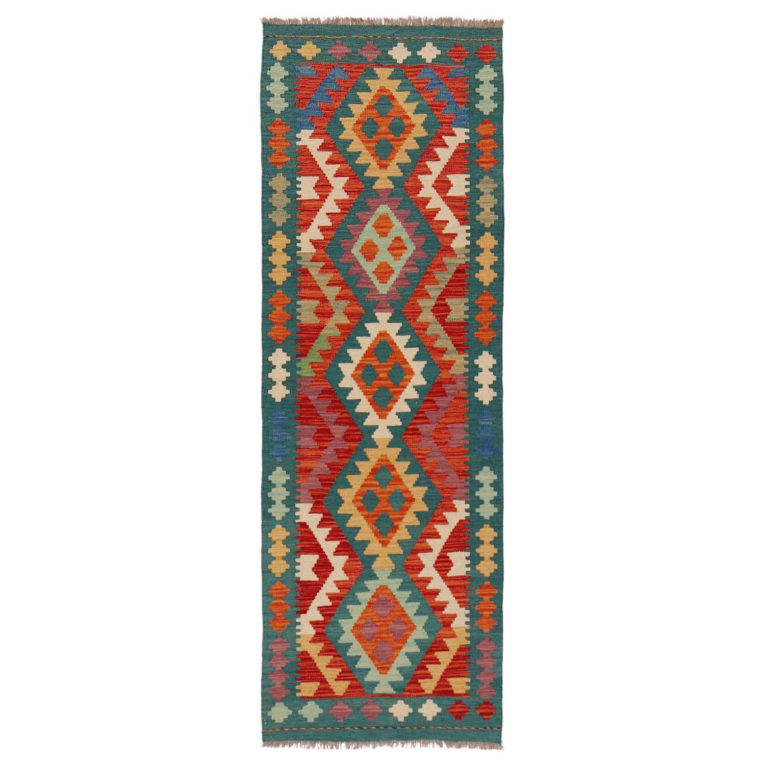 Vegetable Kelim Runner 2' 1" x 6' 6" (ft)- No. P36202