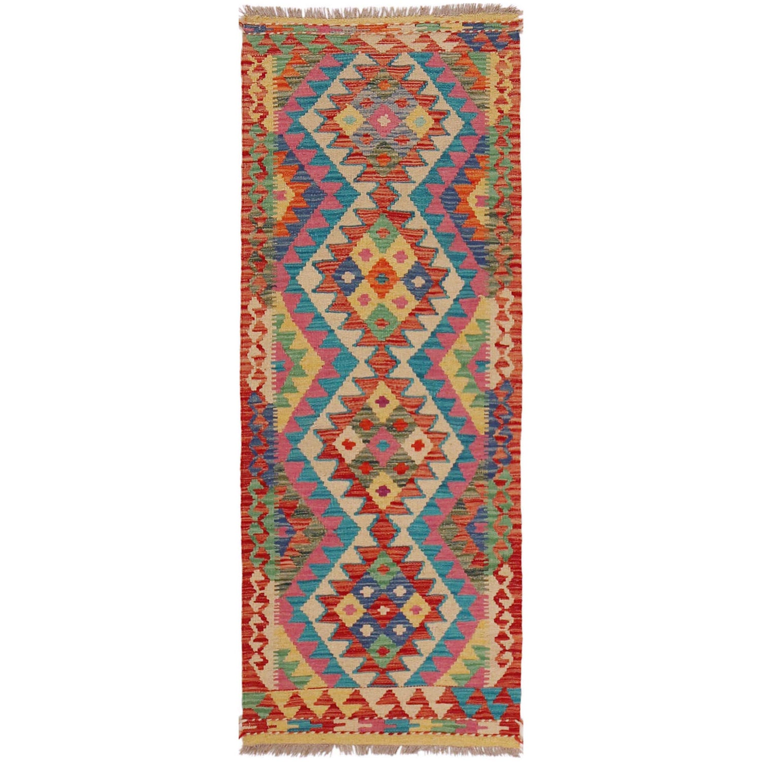 Vegetable Kelim Runner 1' 11" x 5' 2" (ft)- No. P36204