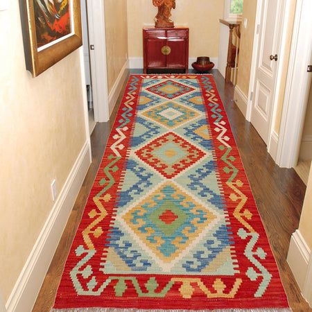 Vegetable Kilim Runner 2' 1" x 6' 4" (ft)- No. P36208