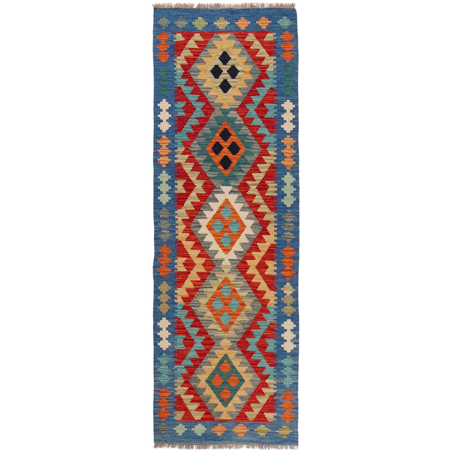 Vegetable Kelim Runner 2' 0" x 6' 4" (ft)- No. P36211