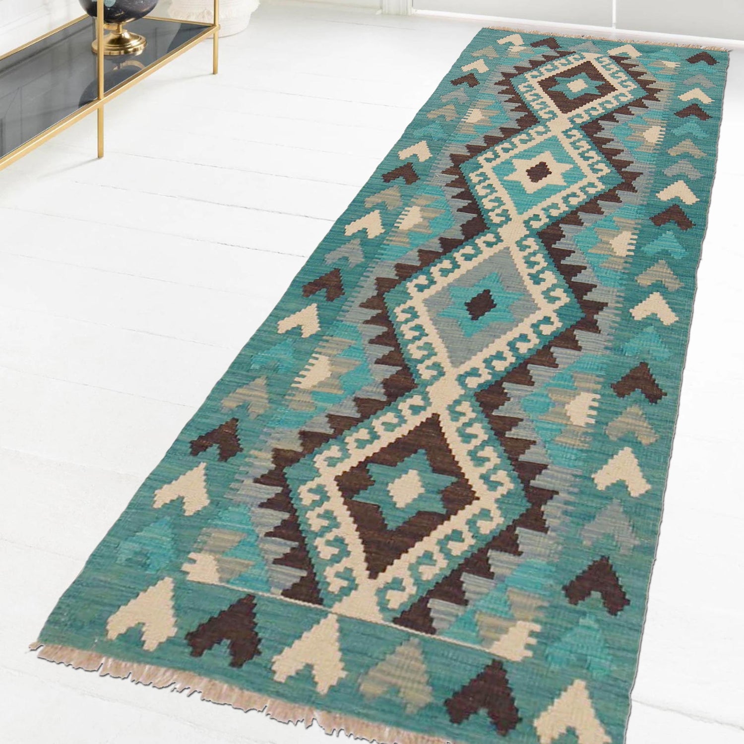 Vegetable Kelim Runner 2' 0" x 6' 6" (ft)- No. P36213