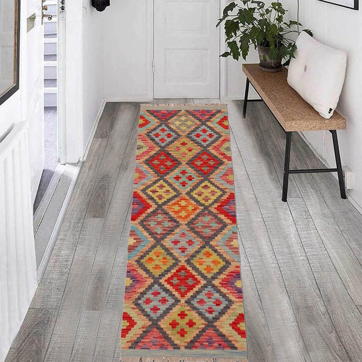 Vegetable Kilim Runner 1' 9" x 4' 11" (ft)- No. P36221