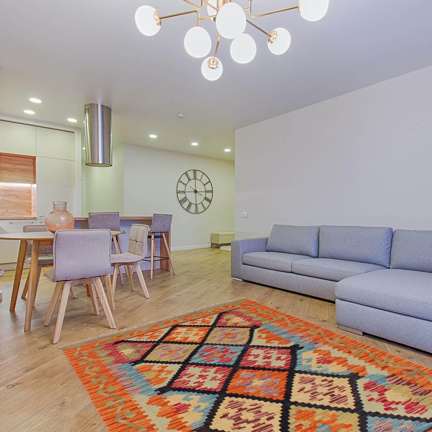 Handmade Vegetable Kelim 2'10" x 4' 0" (ft) - No. P36224