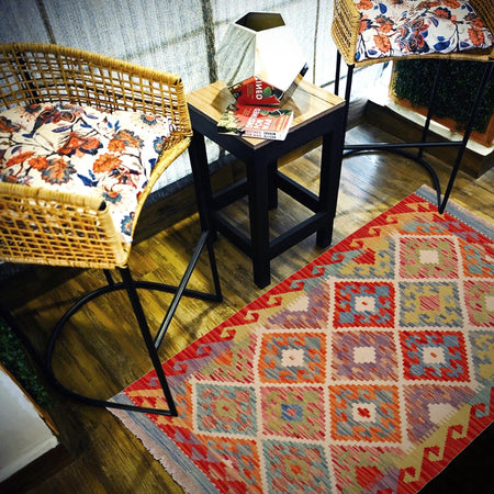 Handmade Vegetable Kilim 2' 6" x 4' 3" (ft) - No. P36241