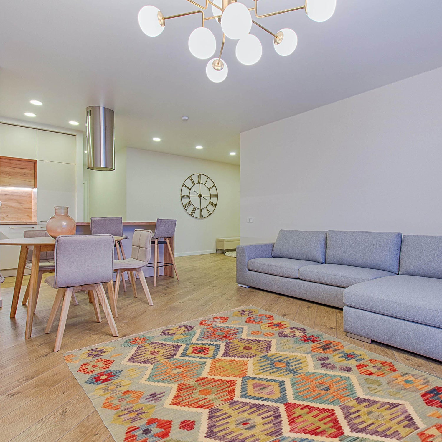 Handmade Vegetable Kelim 2' 8" x 4' 3" (ft) - No. P36248