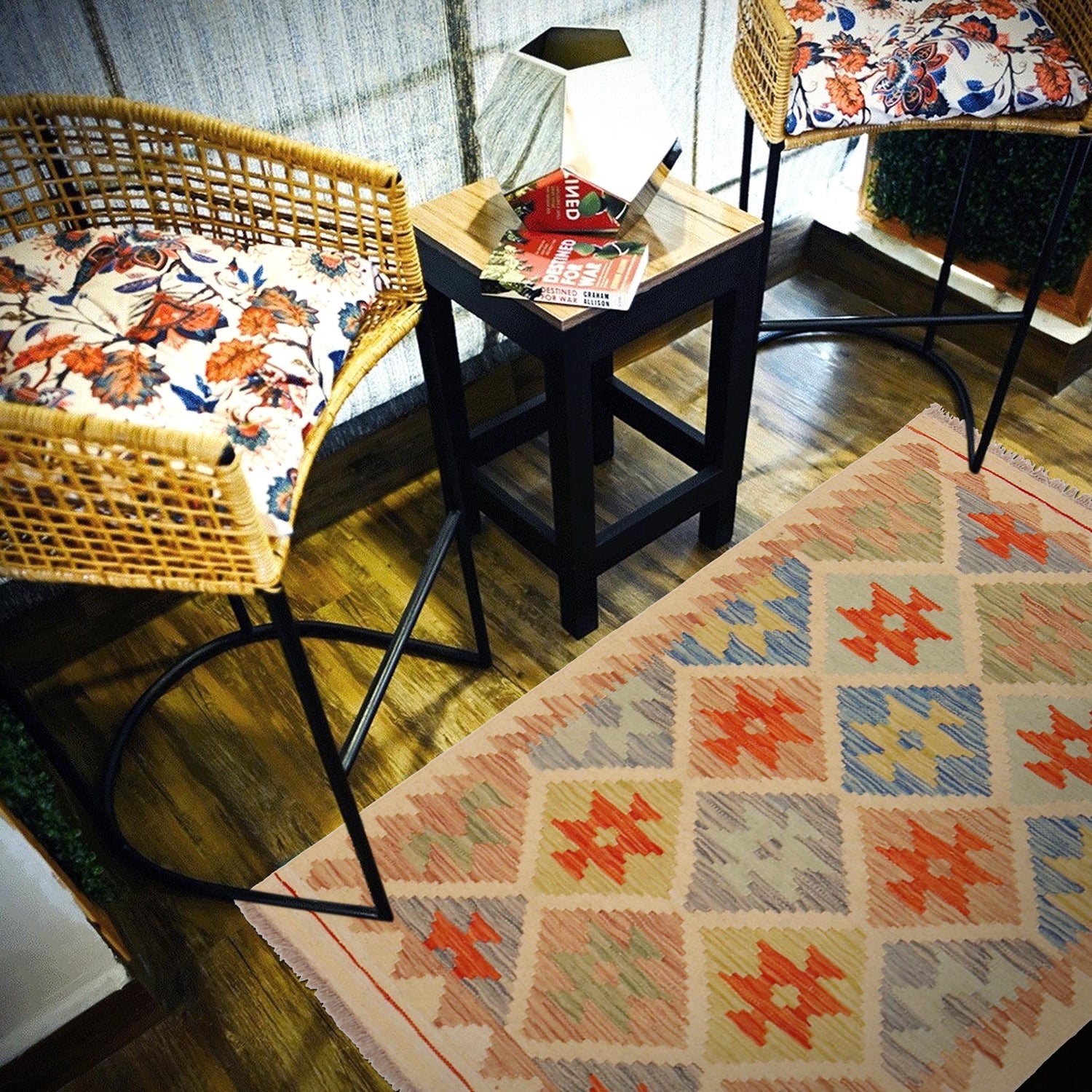 Handmade Vegetable Kilim 2' 7" x 3' 8" (ft) - No. P36253