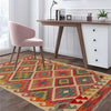 Handmade Vegetable Kilim 2' 9" x 4' 5" (ft) - No. P36255