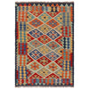 Handmade Vegetable Kilim 3' 5" x 4' 11" (ft) - No. P36262