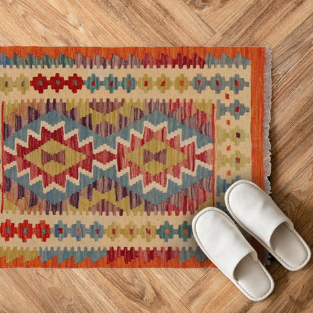 Handmade Vegetable Kilim 2' 1" x 2' 10" (ft) - No. P36266
