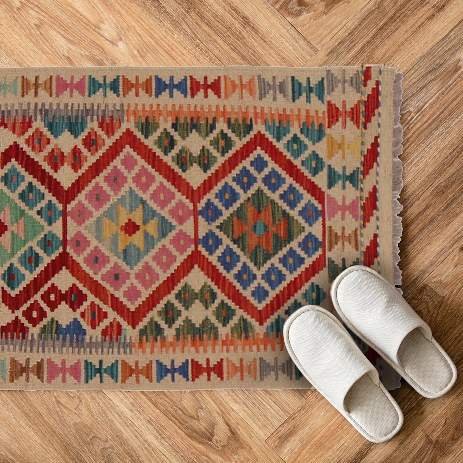 Handmade Vegetable Kilim 2' 0" x 3' 1" (ft) - No. P36272