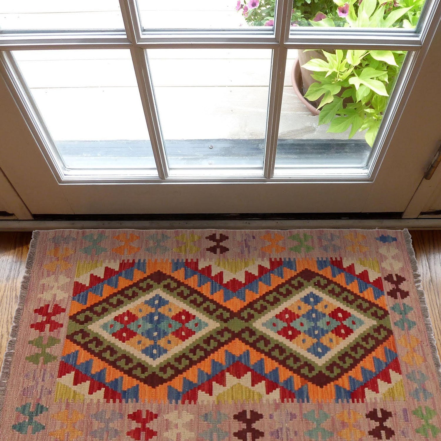 Handmade Vegetable Kelim 2' 0" x 3' 7" (ft) - No. P36273