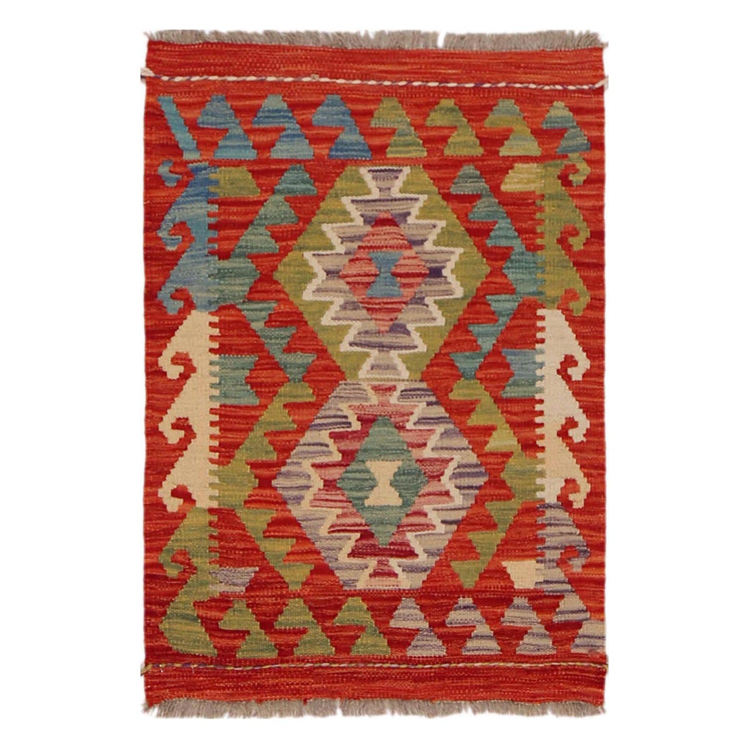 Handmade Vegetable Kilim 2' 0" x 2' 10" (ft) - No. P36286
