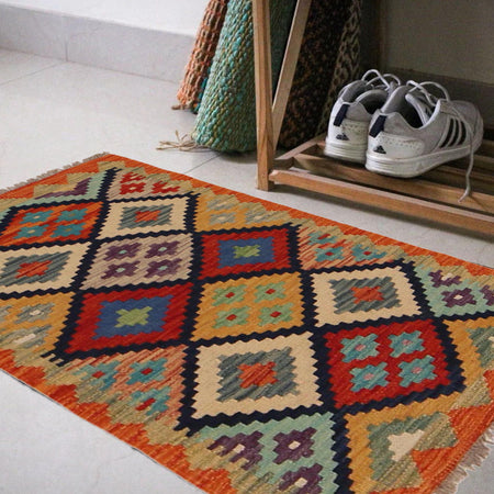 Handmade Vegetable Kilim 2' 0" x 2' 11" (ft) - No. P36288