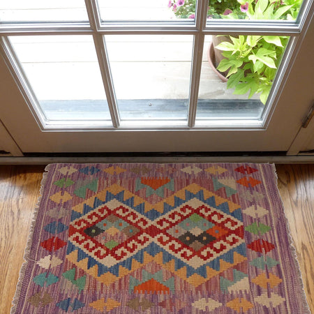 Handmade Vegetable Kelim 2' 0" x 2' 10" (ft) - No. P36291