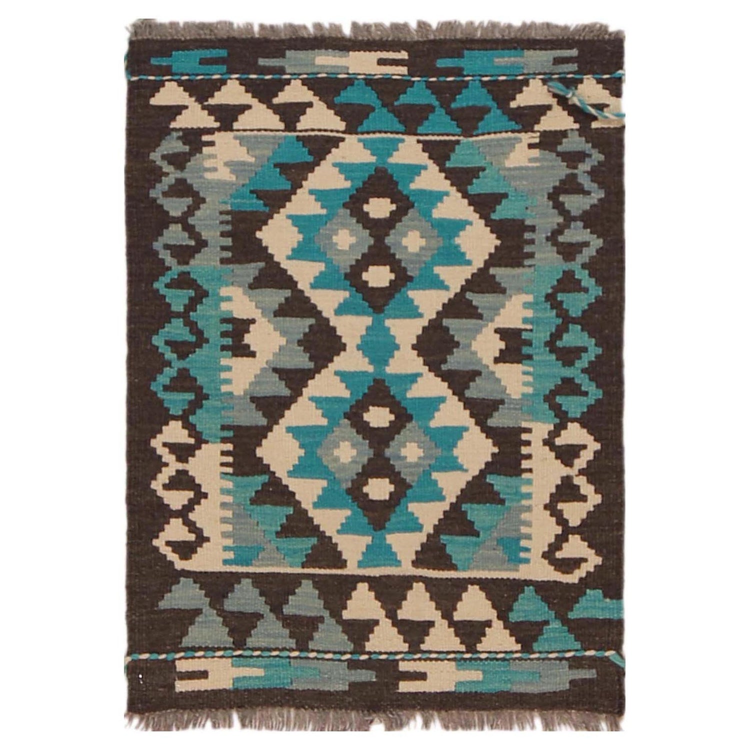 Handmade Vegetable Kelim 1' 10" x 2' 7" (ft) - No. P36297