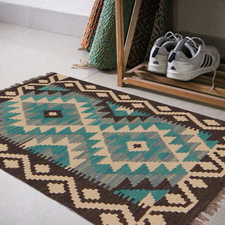 Handmade Vegetable Kilim 2' 0" x 2' 9" (ft) - No. P36300