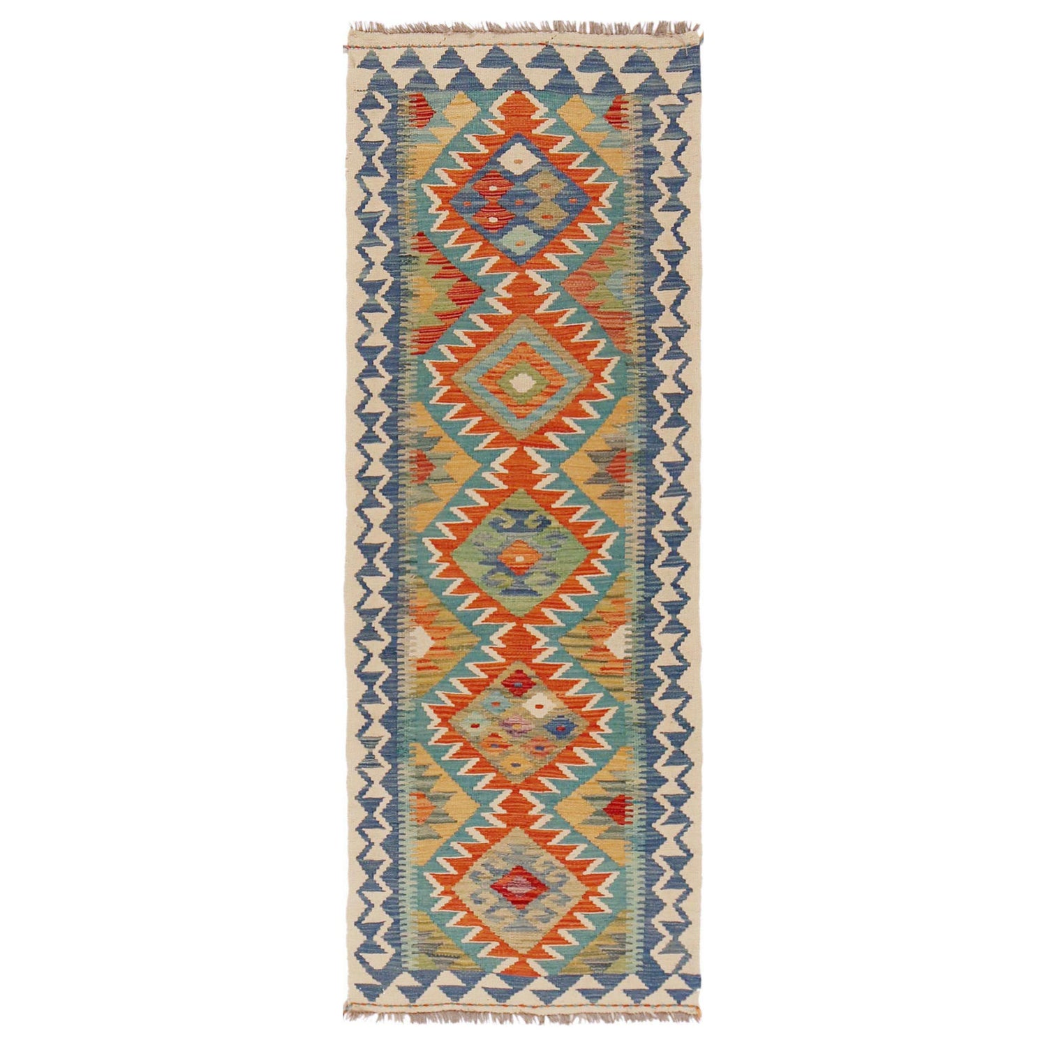 Vegetable Kelim Runner 2' 1" x 6' 3" (ft)- No. P36309